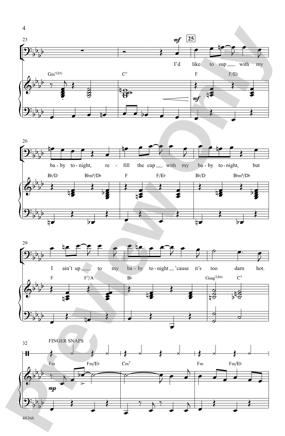 Too Darn Hot: SAB Choral Octavo