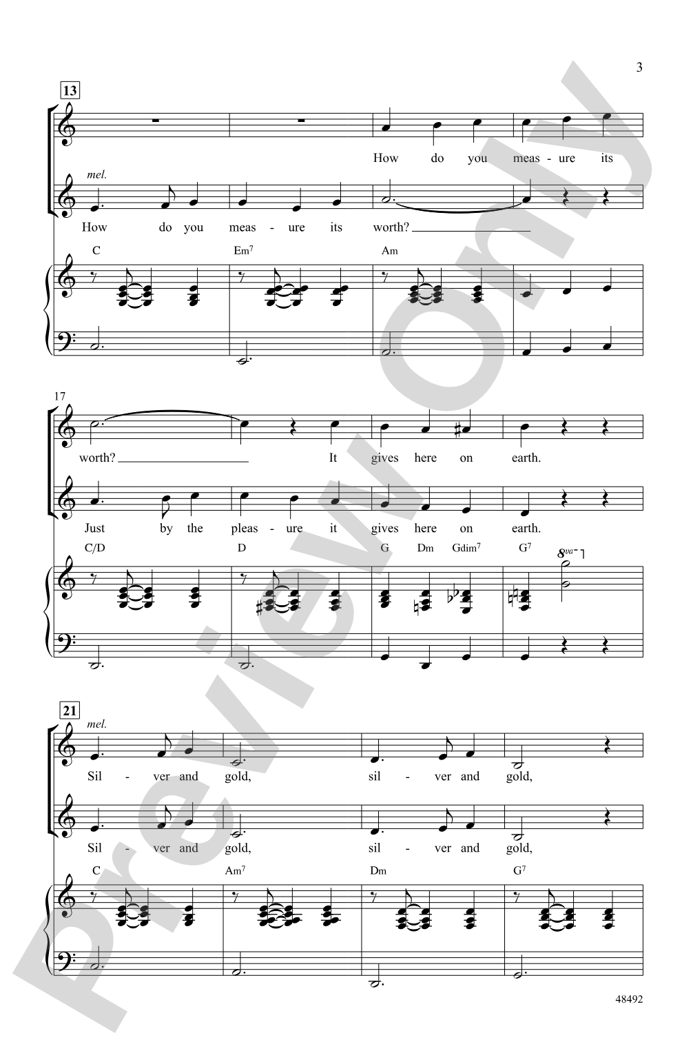 Silver and Gold: 2-Part Choral Octavo