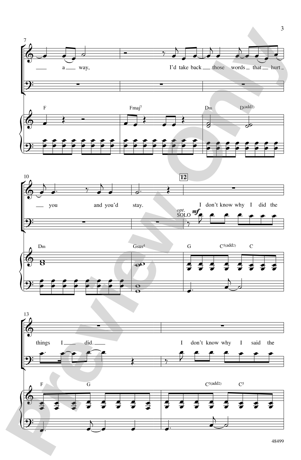 If I Could Turn Back Time: SATB Choral Octavo