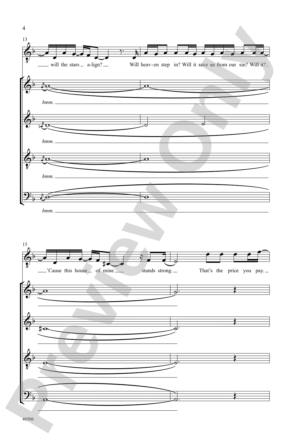 Natural: SATB, <I>a cappella</I> Choral Octavo
