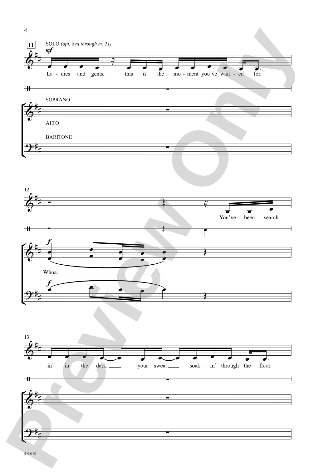 The Greatest Show: 3-Part Mixed / SAB, <i>a cappella</i> Choral Octavo