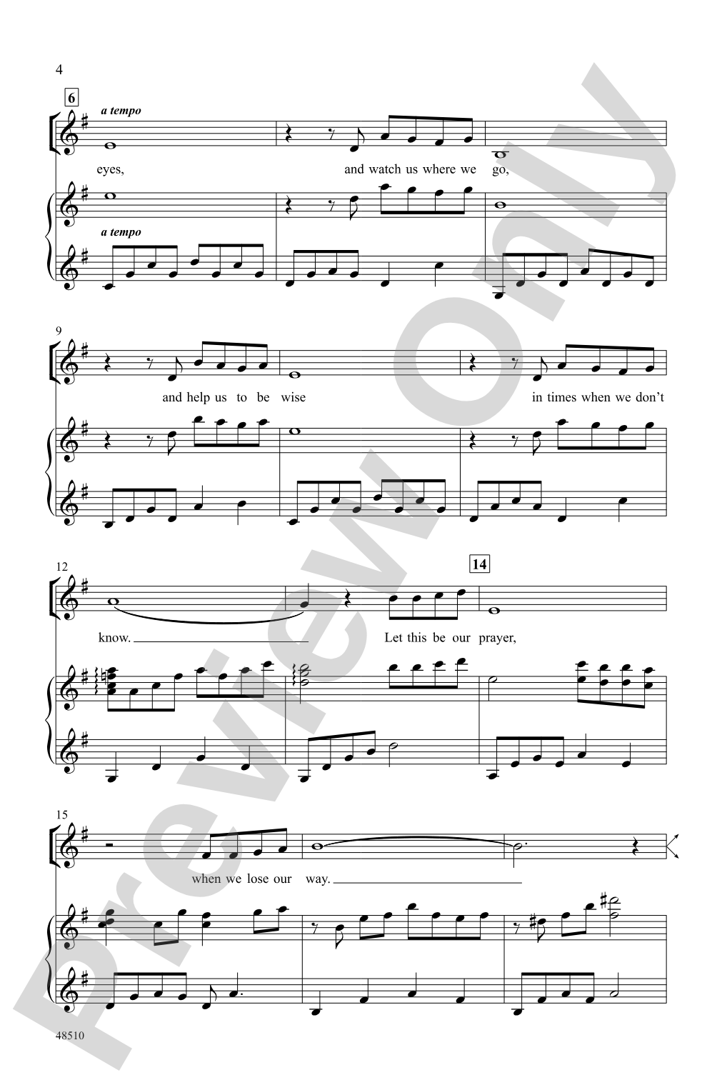 The Prayer: 2-Part Choral Octavo