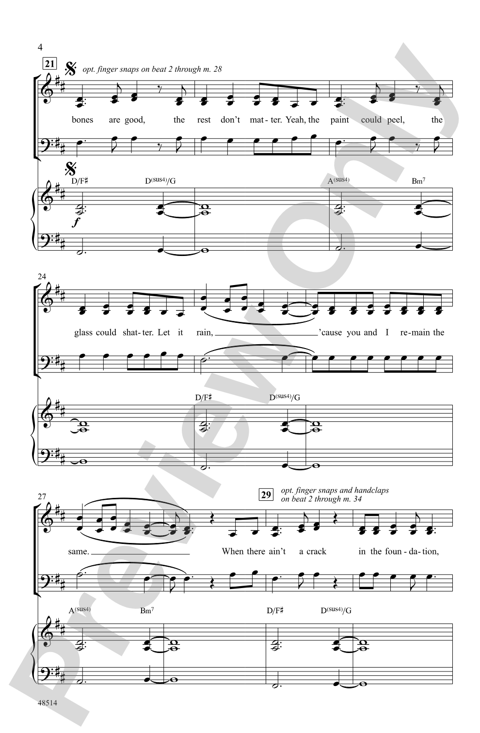 The Bones: SAB/3-Part Mixed Choral Octavo