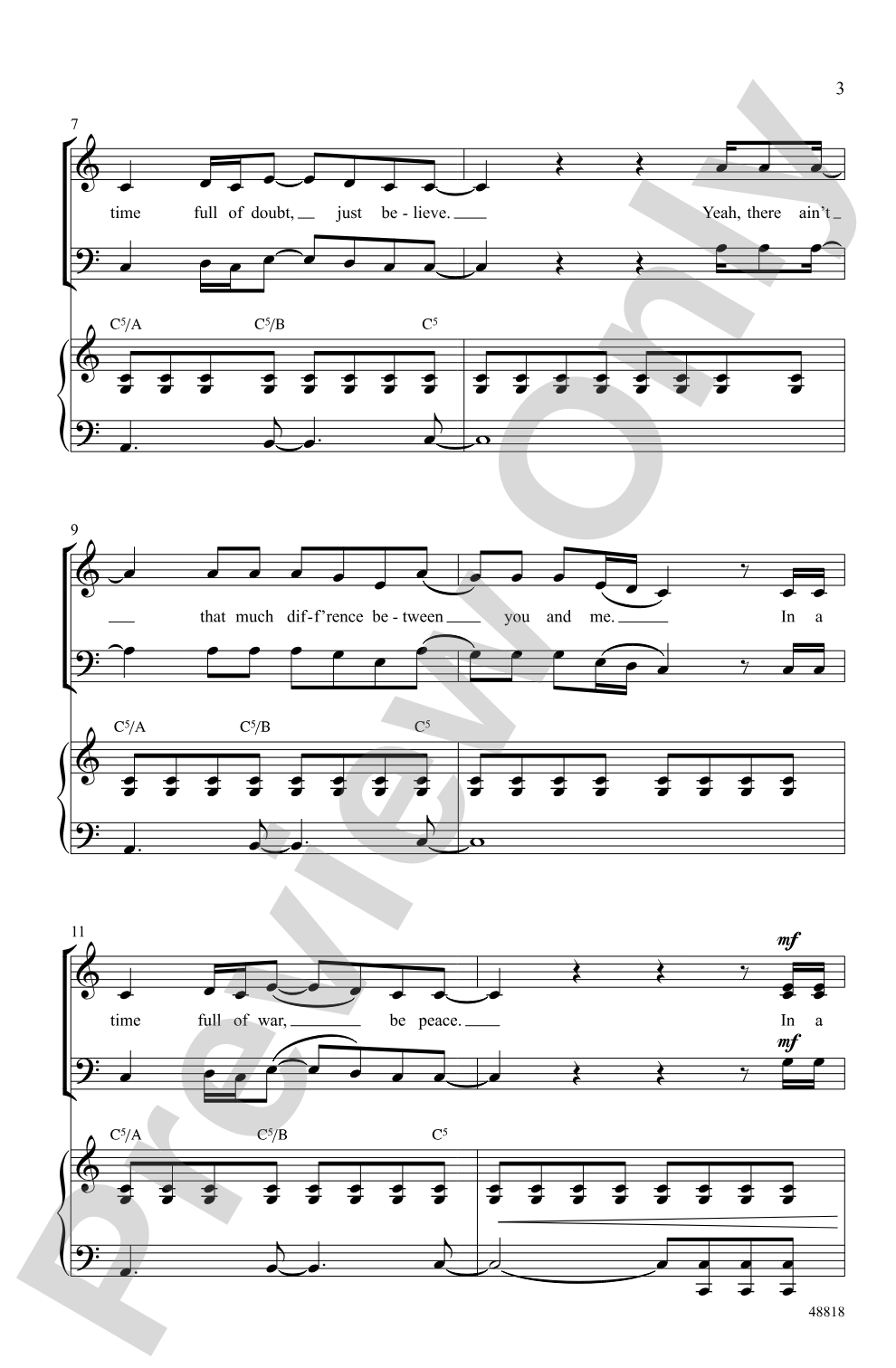 Be a Light: SATB Choral Octavo