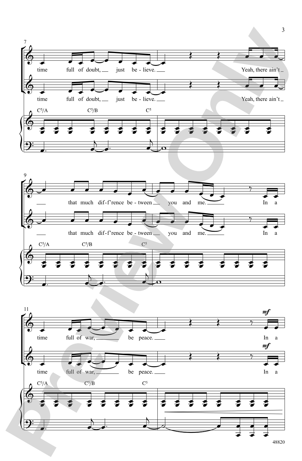 Be a Light: 2-Part Choral Octavo