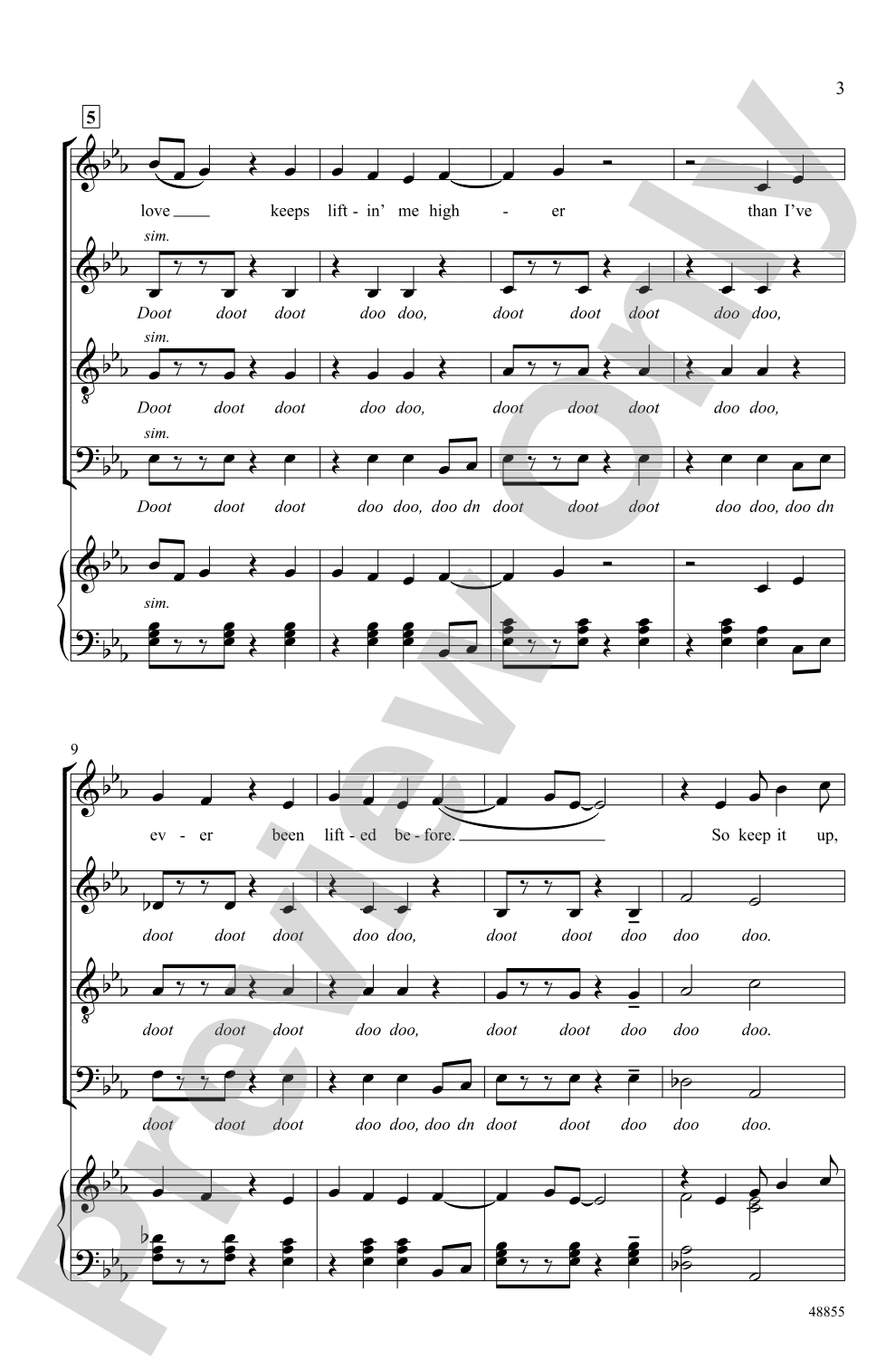 (Your Love Keeps Lifting Me) Higher and Higher: SATB, <I>a cappella</I> Choral Octavo