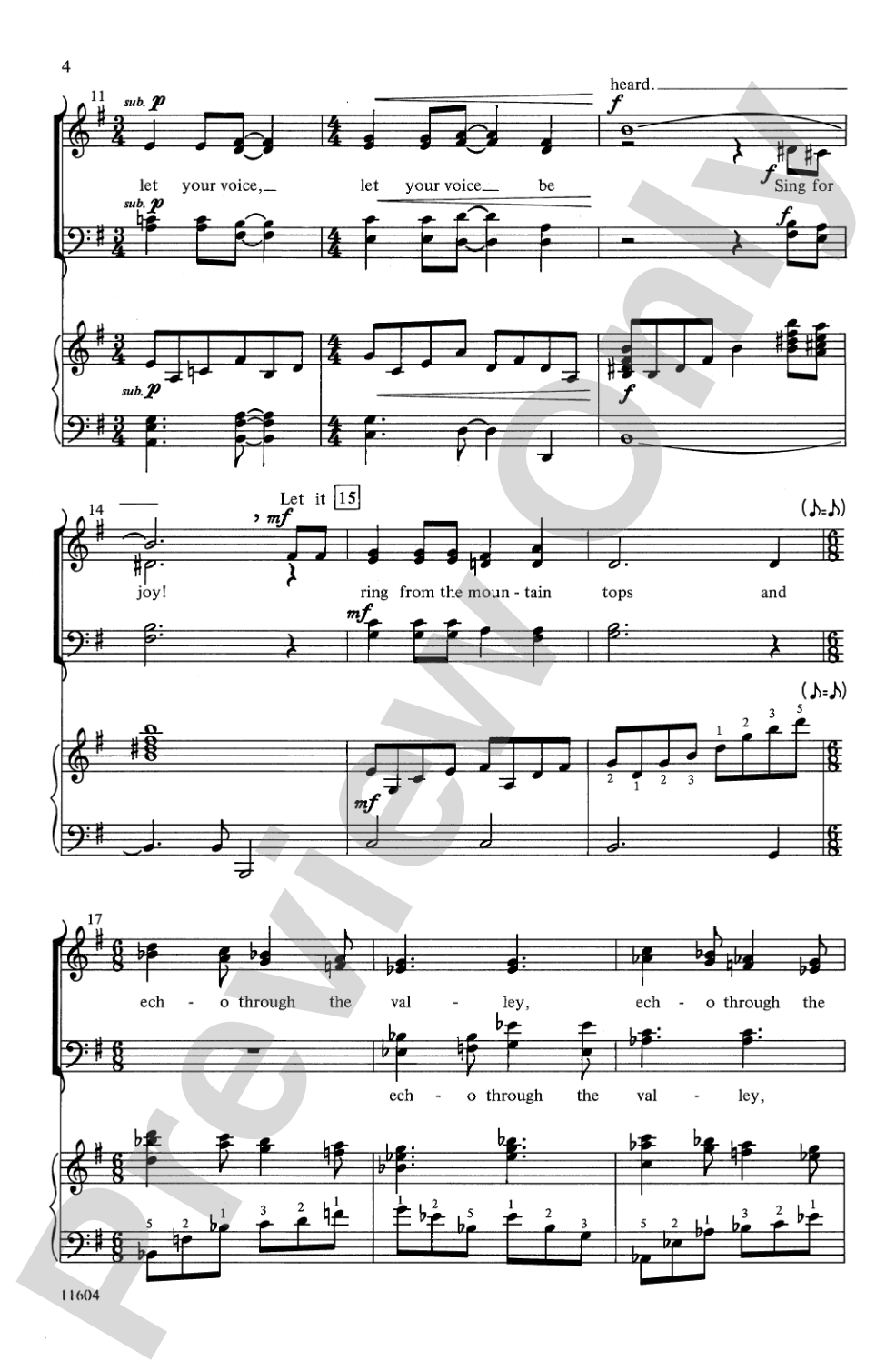Ye Shall Have a Song: SATB Choral Octavo