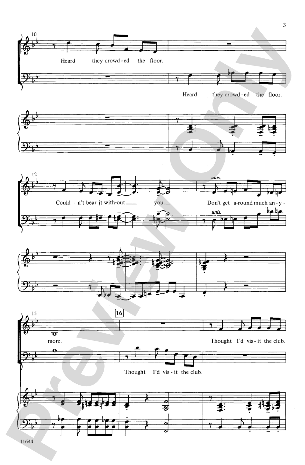 Don't Get Around Much Anymore: SATB Choral Octavo