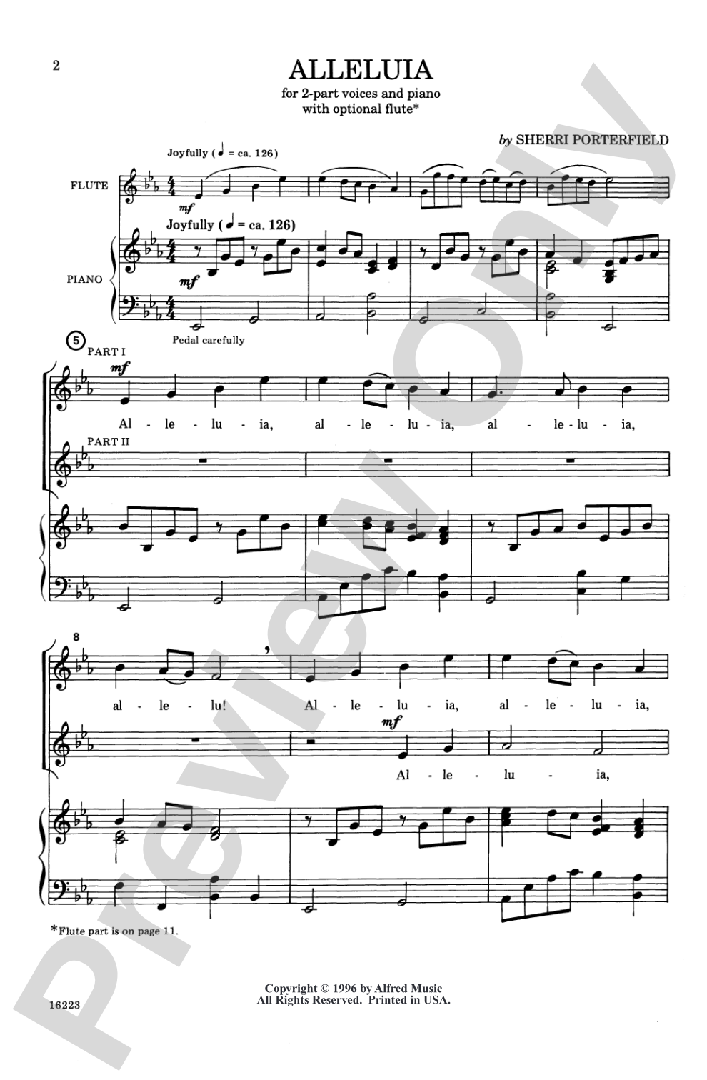 Alleluia: 2-Part Choral Octavo