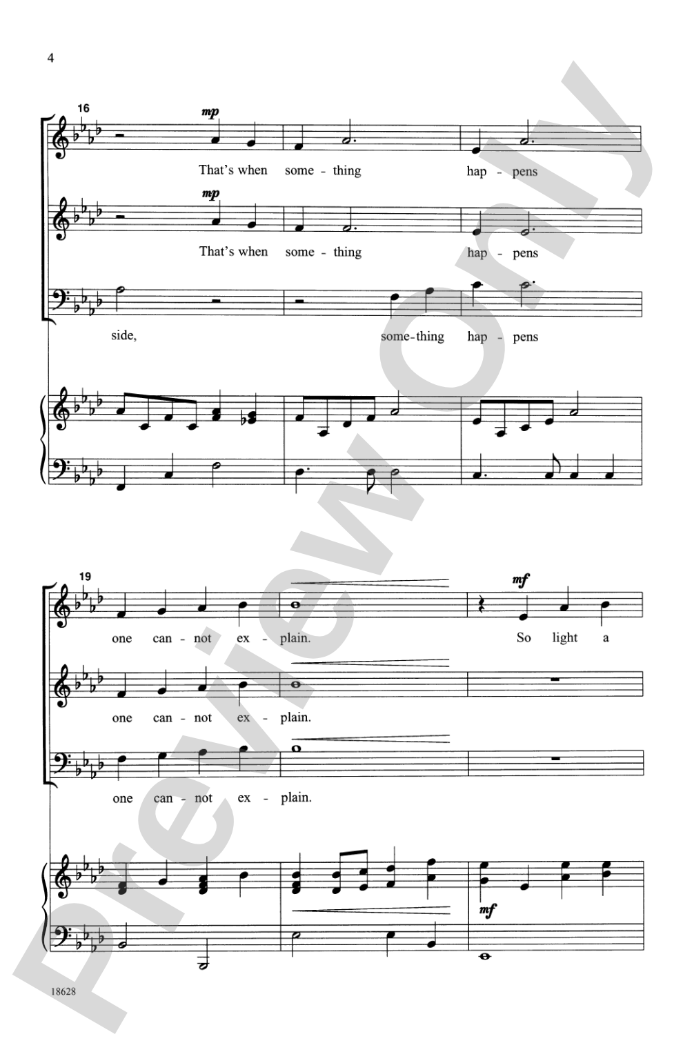 Candle in Your Heart: 3-Part Mixed Choral Octavo