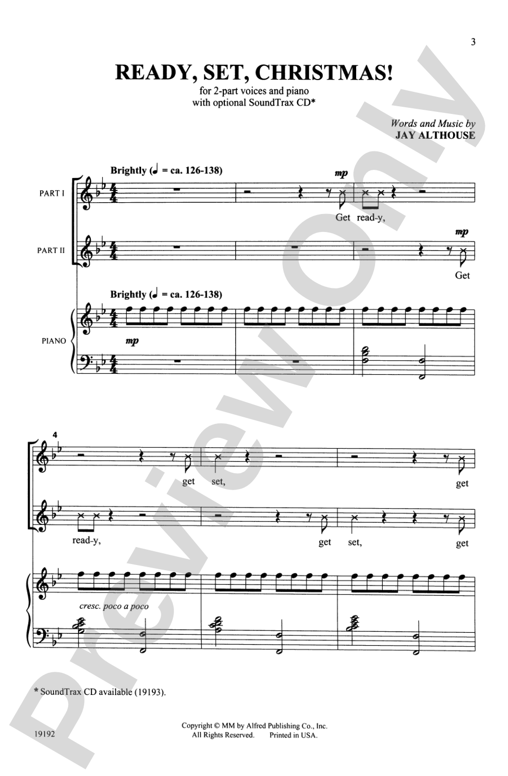 Ready, Set, Christmas!: 2-Part Choral Octavo