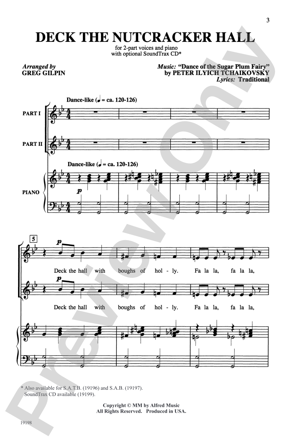 Deck the Nutcracker Hall: 2-Part Choral Octavo