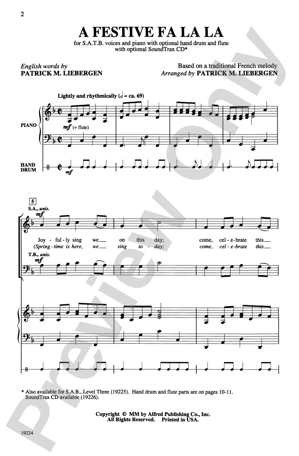 A Festive Fa La La: SATB Choral Octavo