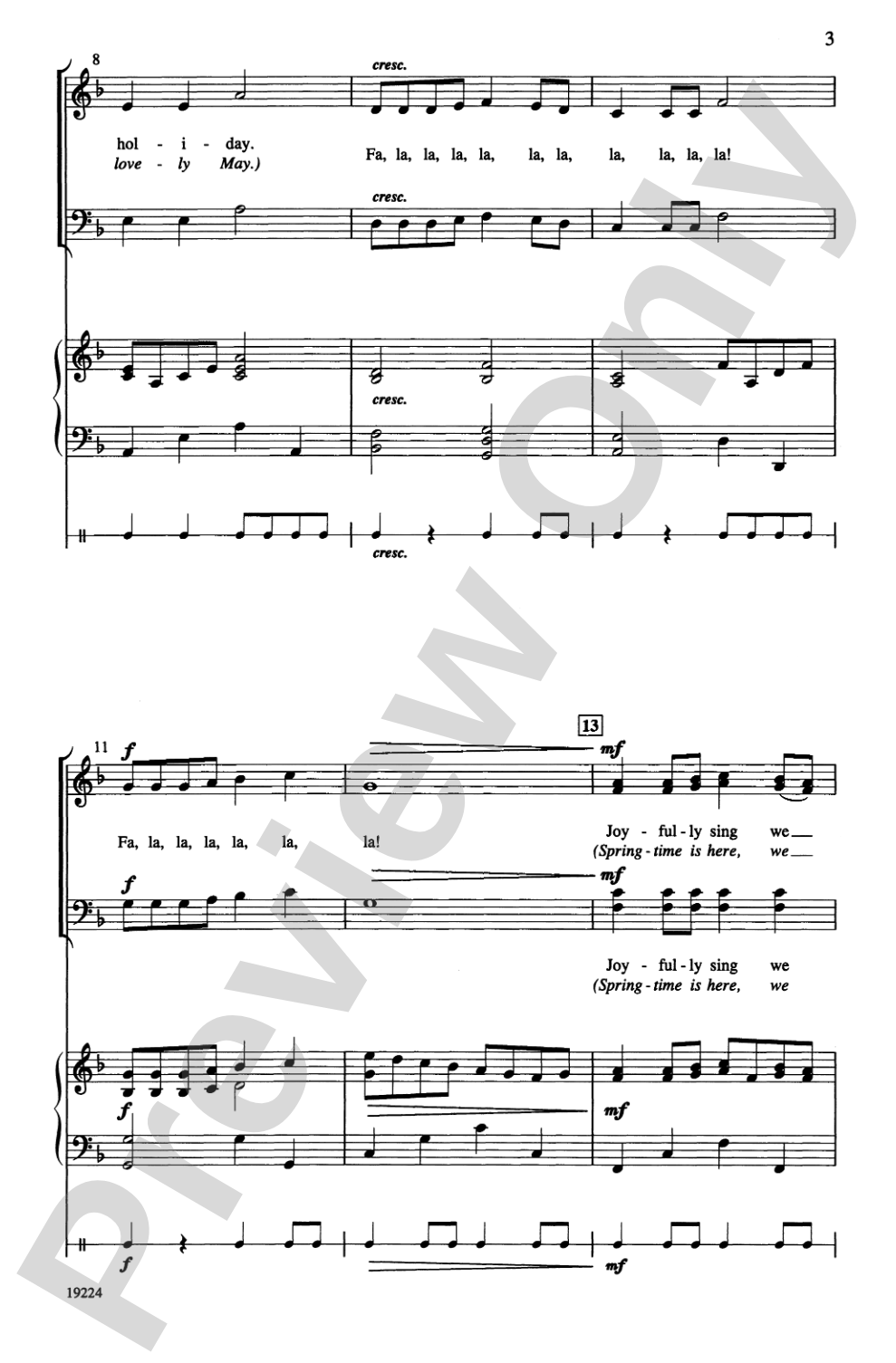 A Festive Fa La La: SATB Choral Octavo