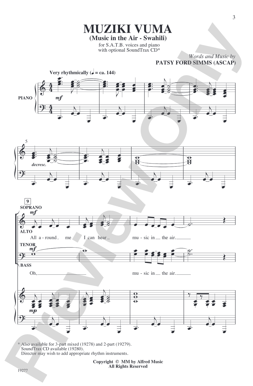 Muziki Vuma: SATB Choral Octavo