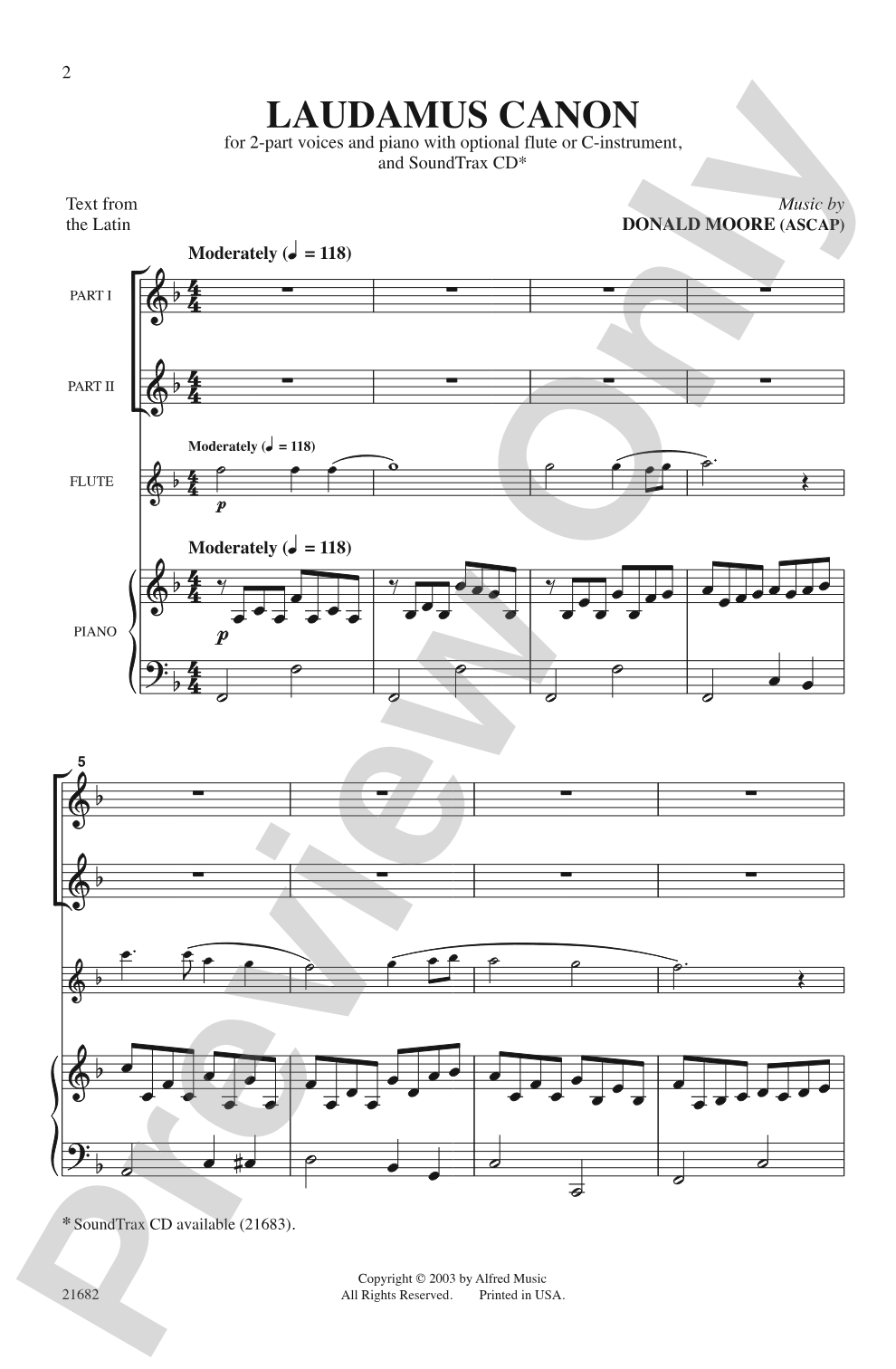 Laudamus Canon: 2-Part Choral Octavo