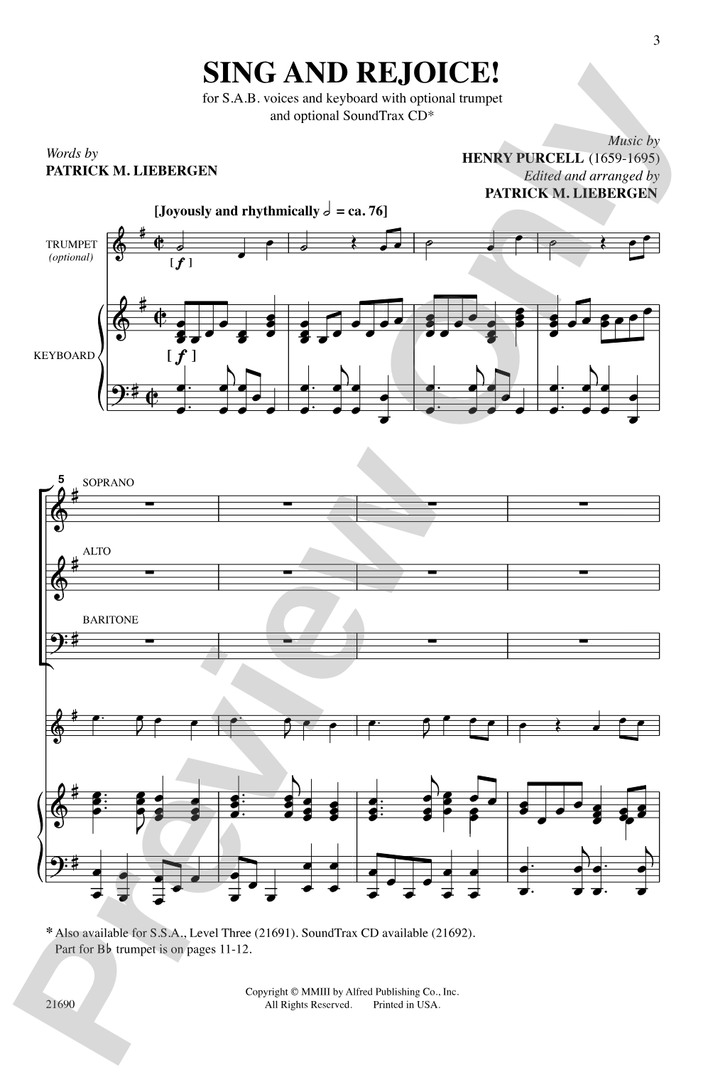 Sing and Rejoice!: SAB Choral Octavo