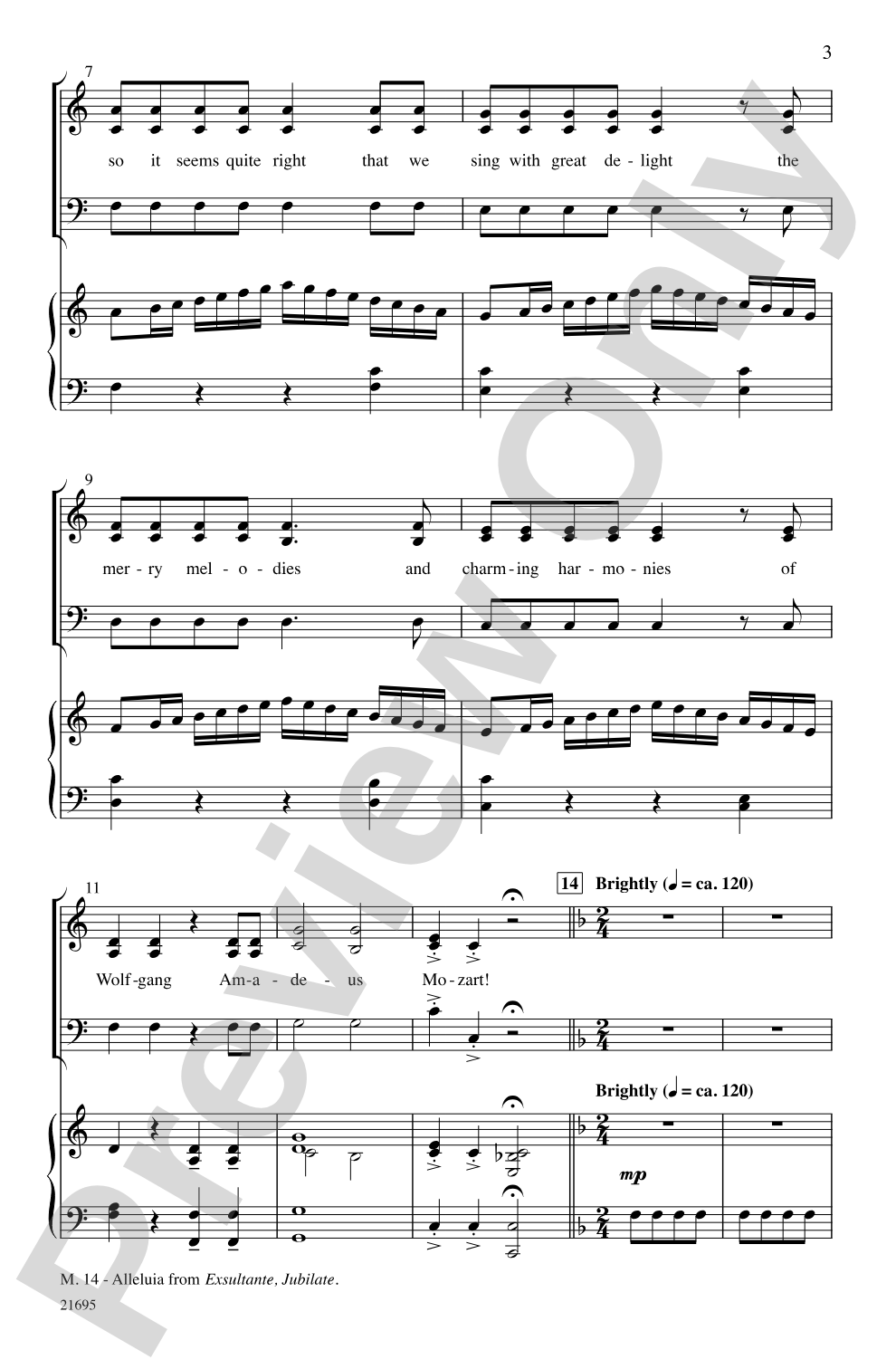 Merry Christmas, Mozart: SAB Choral Octavo