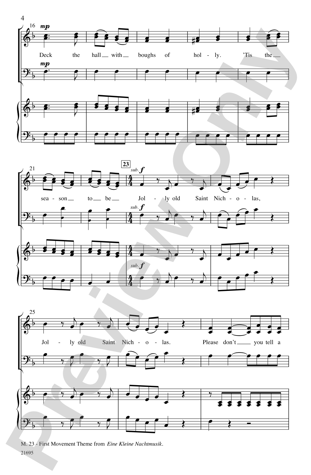 Merry Christmas, Mozart: SAB Choral Octavo