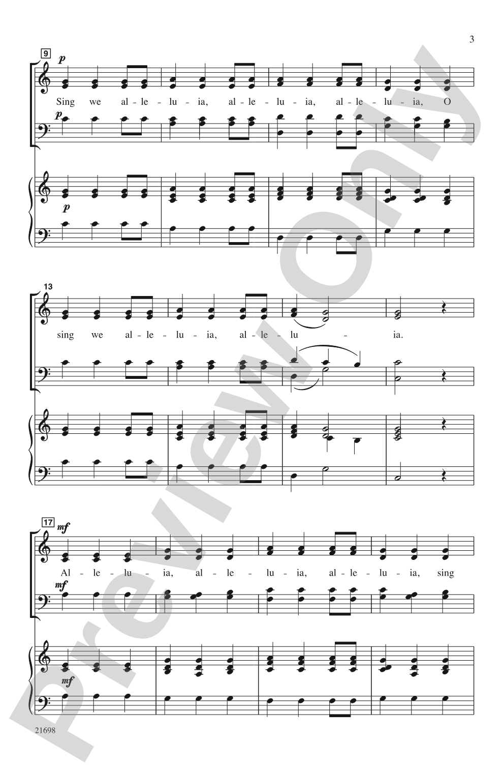 Alleluia Madrigal: SATB, <I>a cappella</I> Choral Octavo