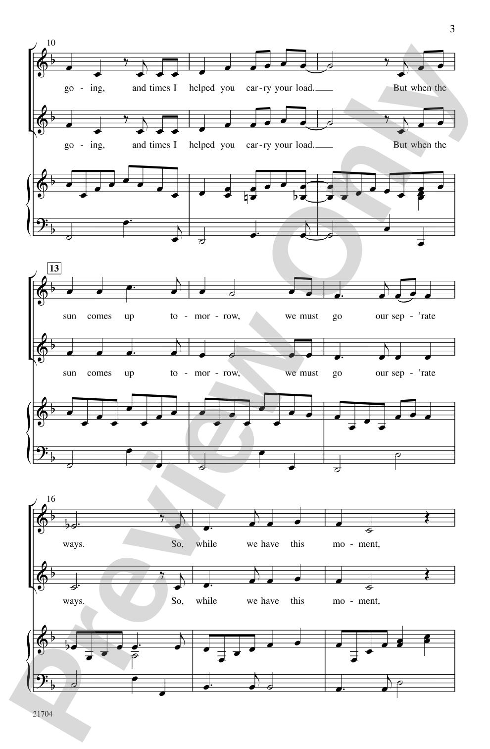 Remember Me: 2-Part Choral Octavo