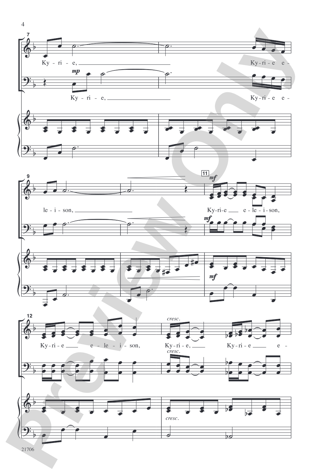 Kyrie Eleison: SATB Choral Octavo