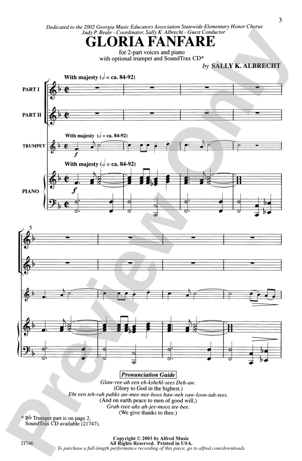 Gloria Fanfare: 2-Part Choral Octavo