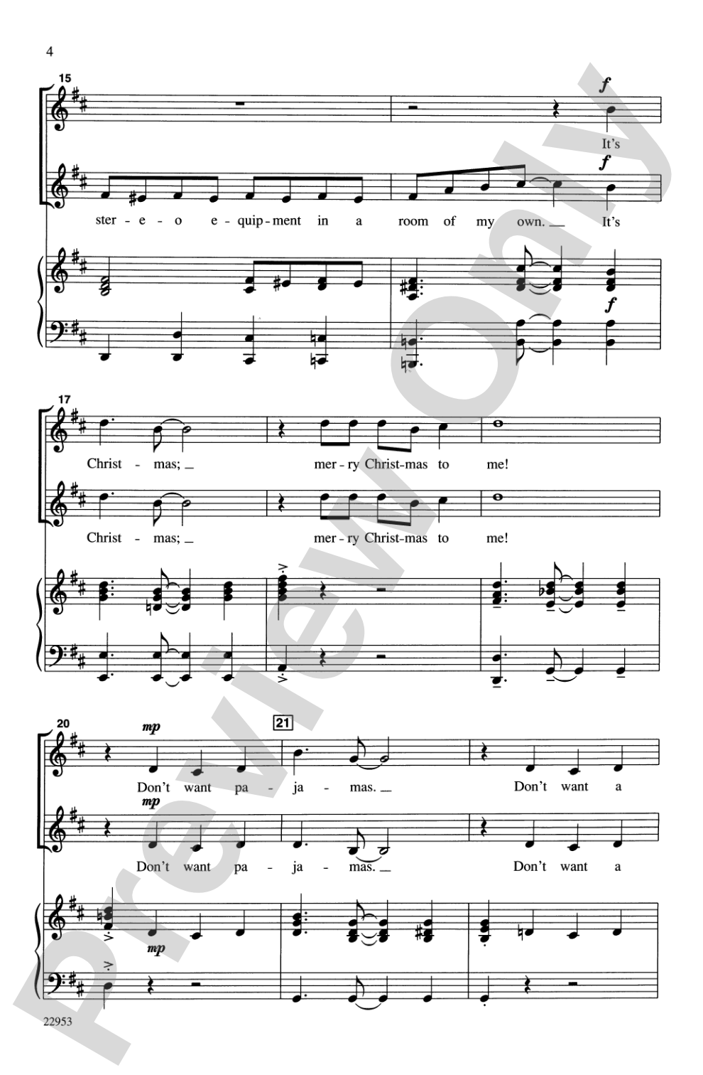 Merry Christmas to Me!: 2-Part Choral Octavo