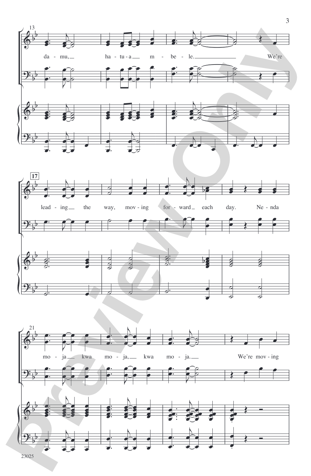 Takadamu: SATB Choral Octavo