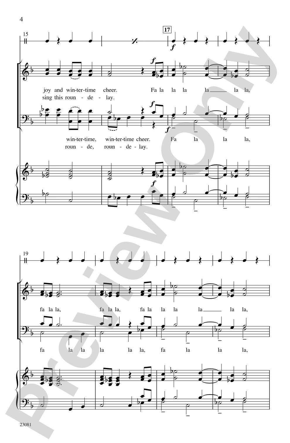 Wintertime Cheer: SATB, <i>a cappella</i> Choral Octavo