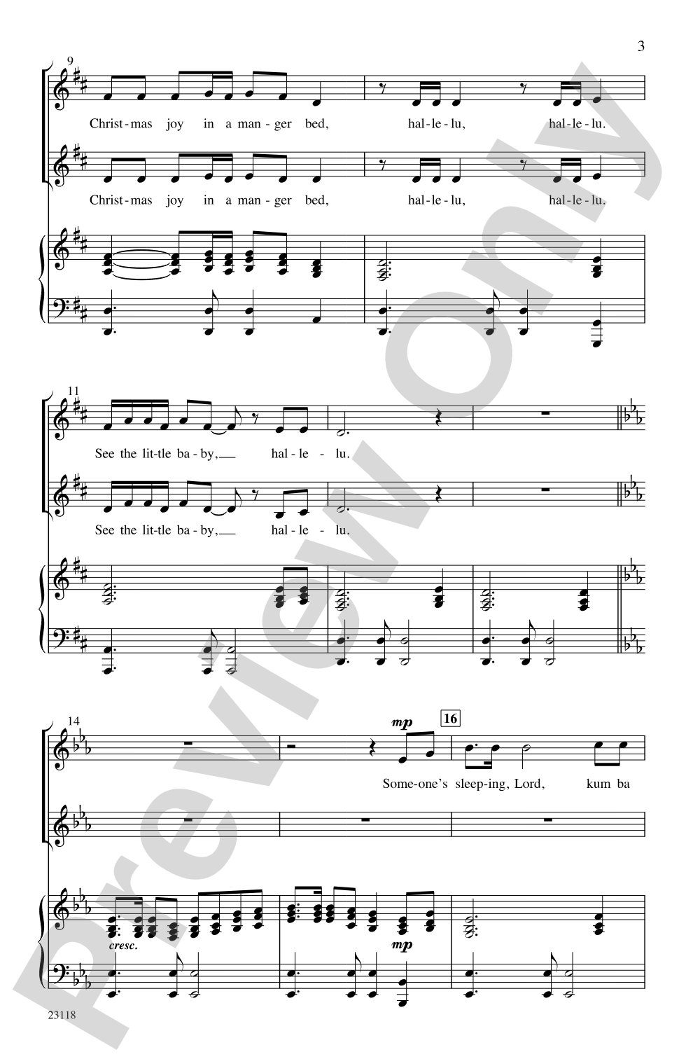 Christmas Kum Ba Ya: 2-Part Choral Octavo