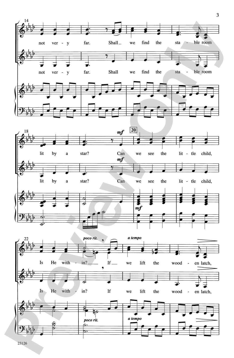 How Far Is It to Bethlehem?: SSA Choral Octavo