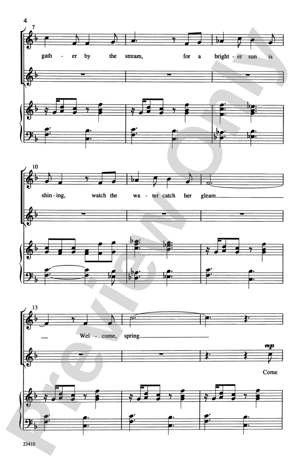 Welcome, Spring: 2-Part/SSA Choral Octavo