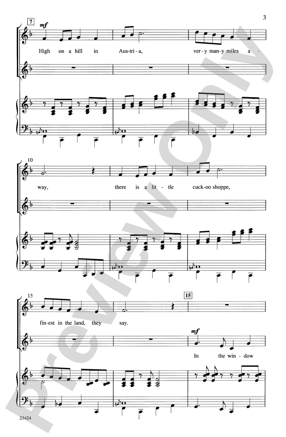 The Cuckoo Clock Duet: 2-Part Choral Octavo