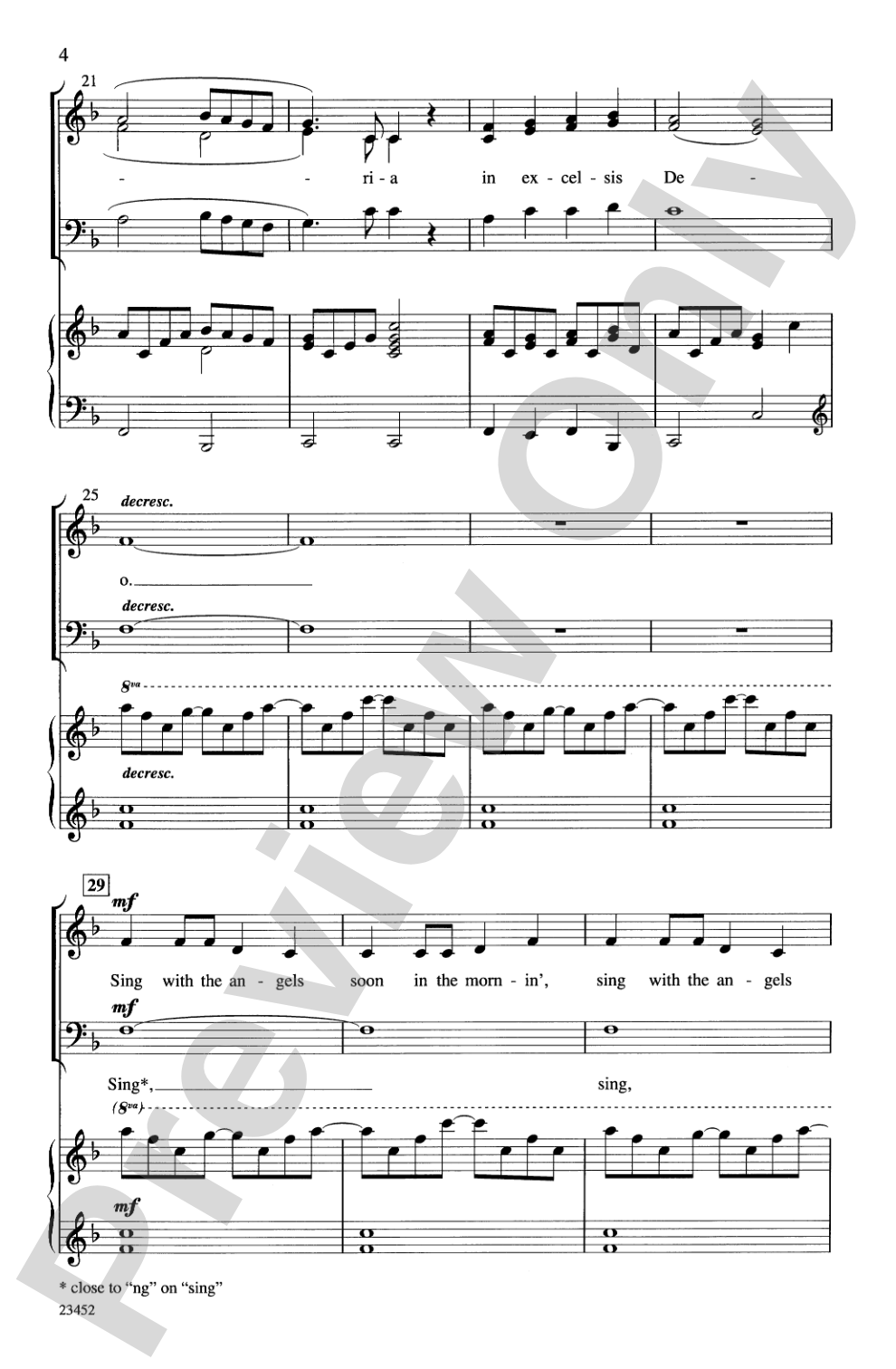 Sing with the Angels: 3-Part Mixed Choral Octavo