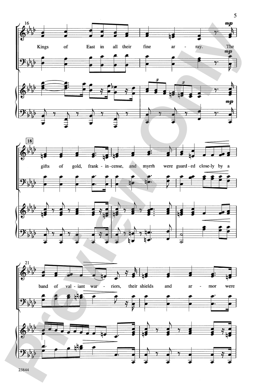 March of the Kings: SATB Choral Octavo