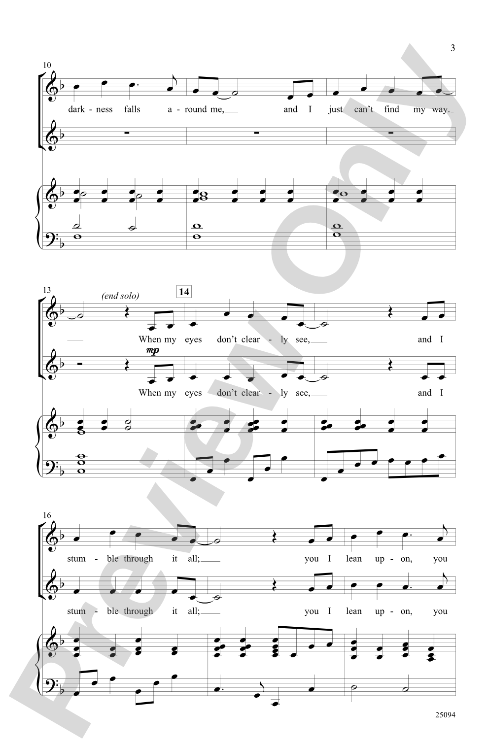 Always There: SSA Choral Octavo