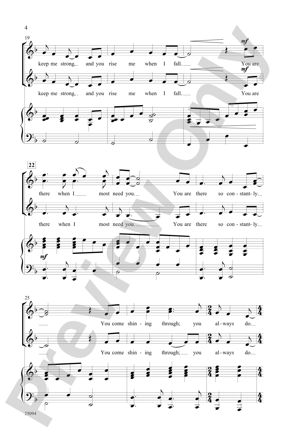 Always There: SSA Choral Octavo