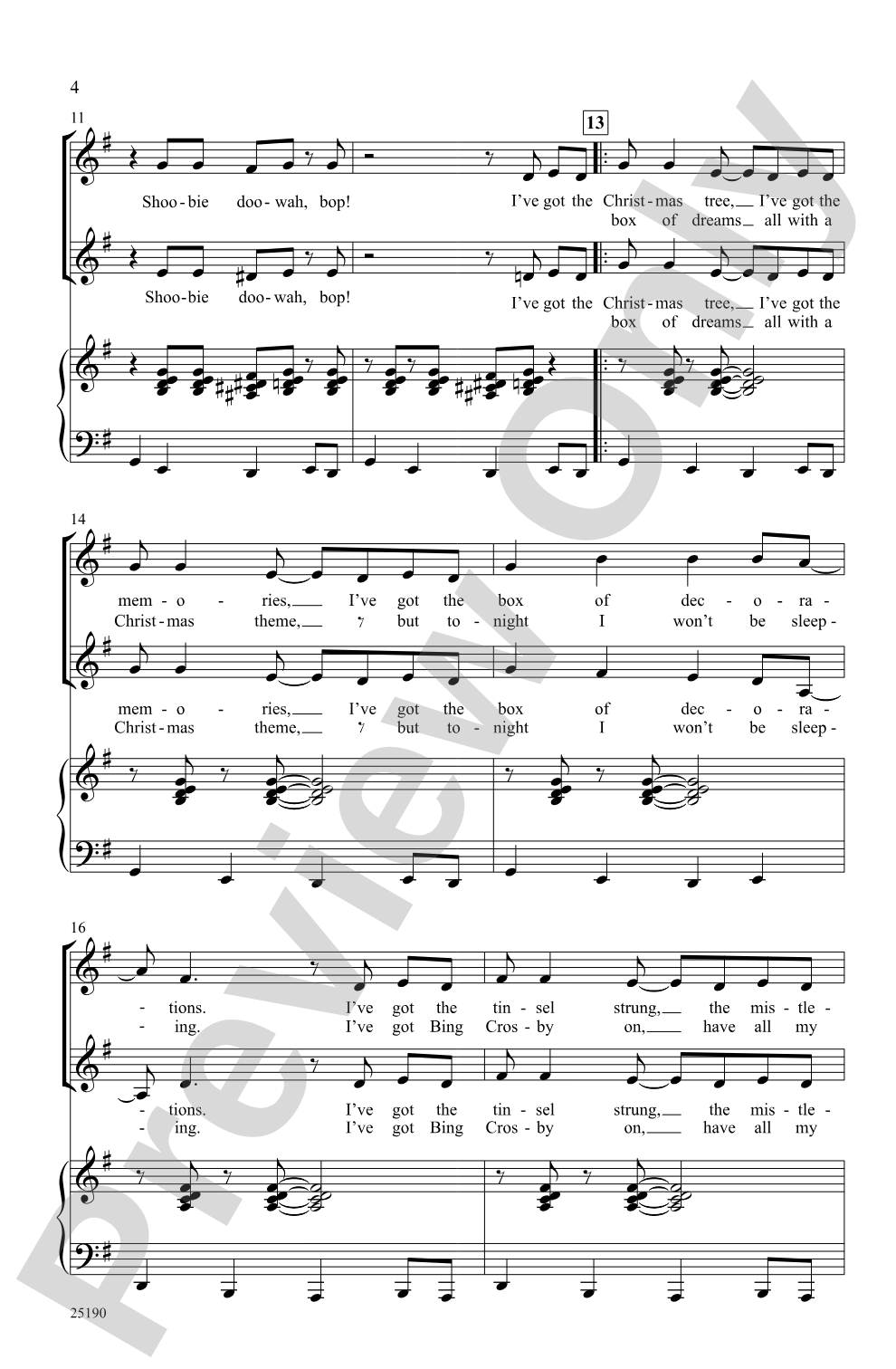 Perfect Christmas Night: 2-Part Choral Octavo