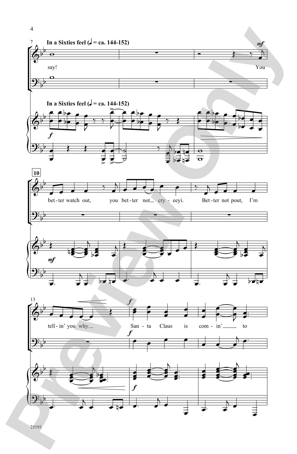 Santa's on His Way Medley: SAB Choral Octavo