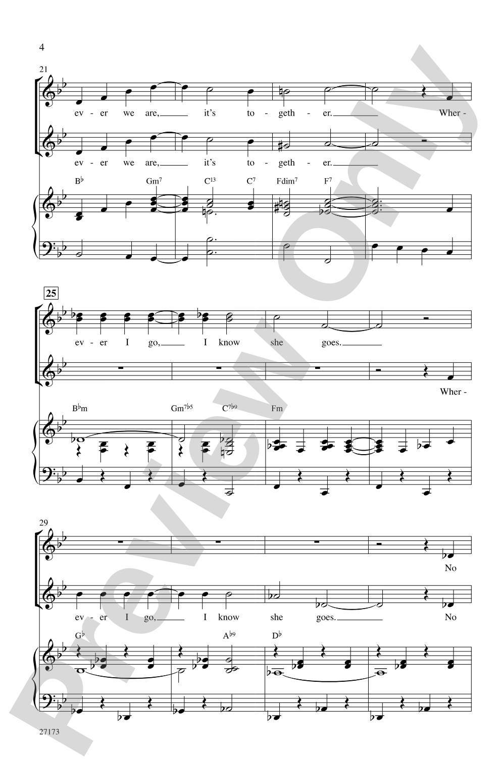 Together Wherever We Go: SSA Choral Octavo