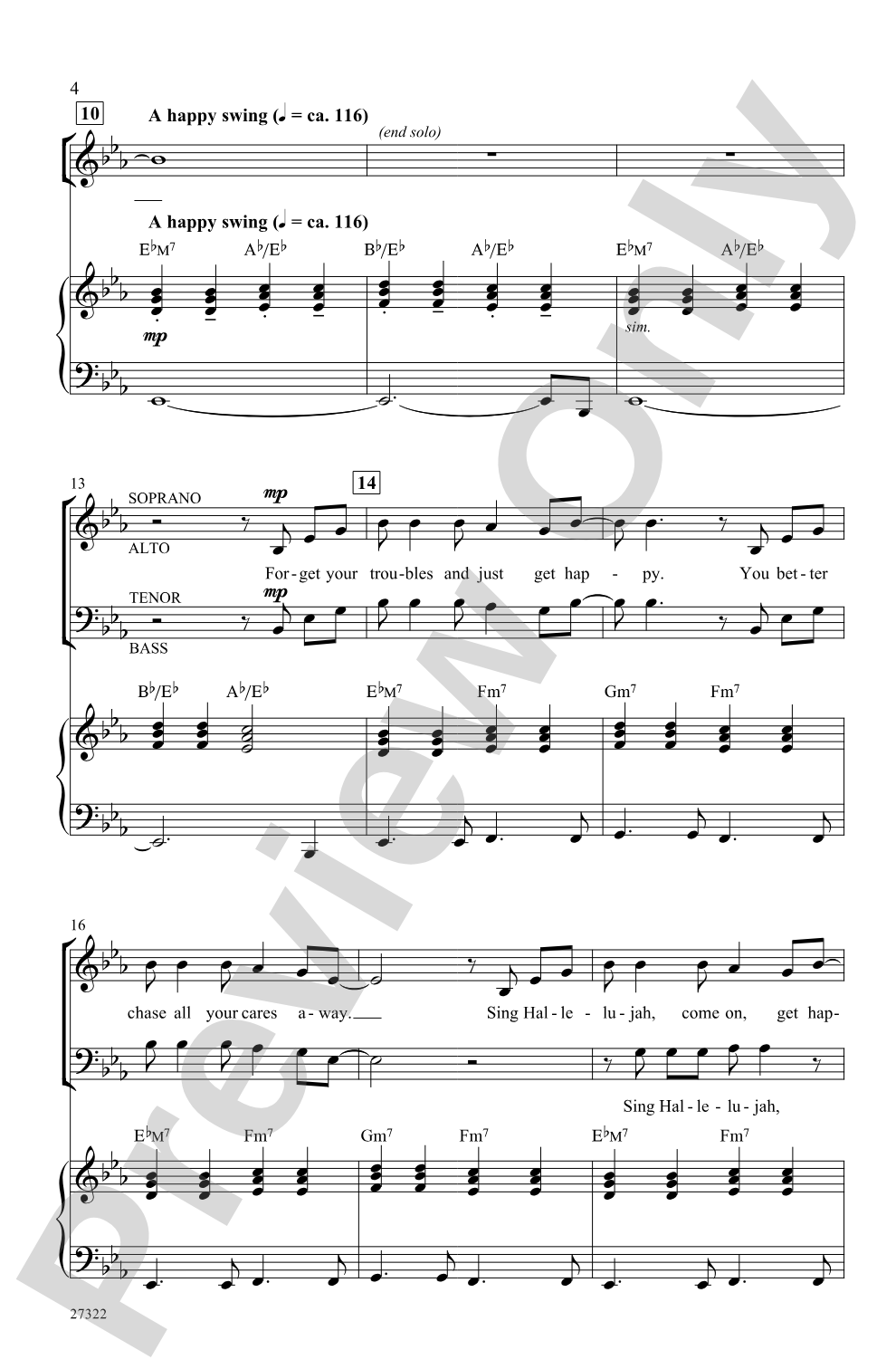 Hallelujah, Get Happy! (A Medley): SATB Choral Octavo