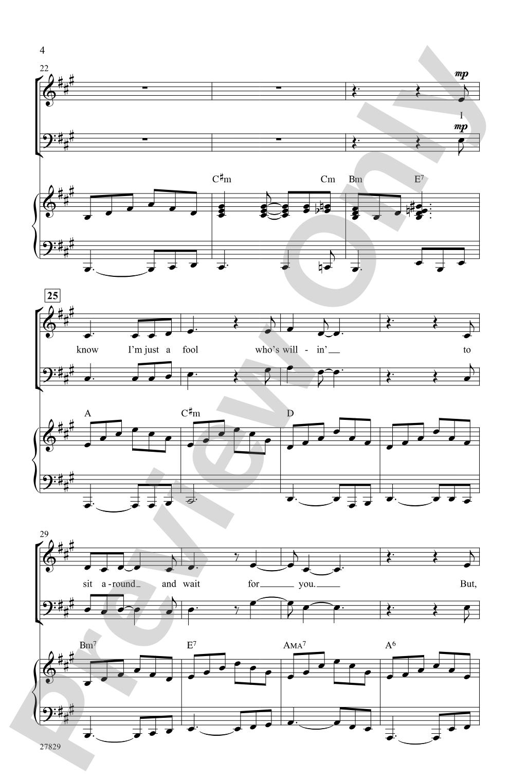 Hopelessly Devoted to You: SATB Choral Octavo