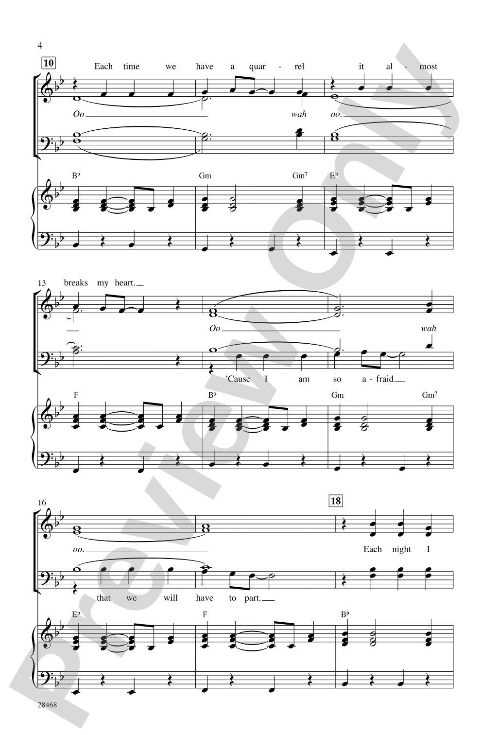 A Teenager in Love: SATB Choral Octavo