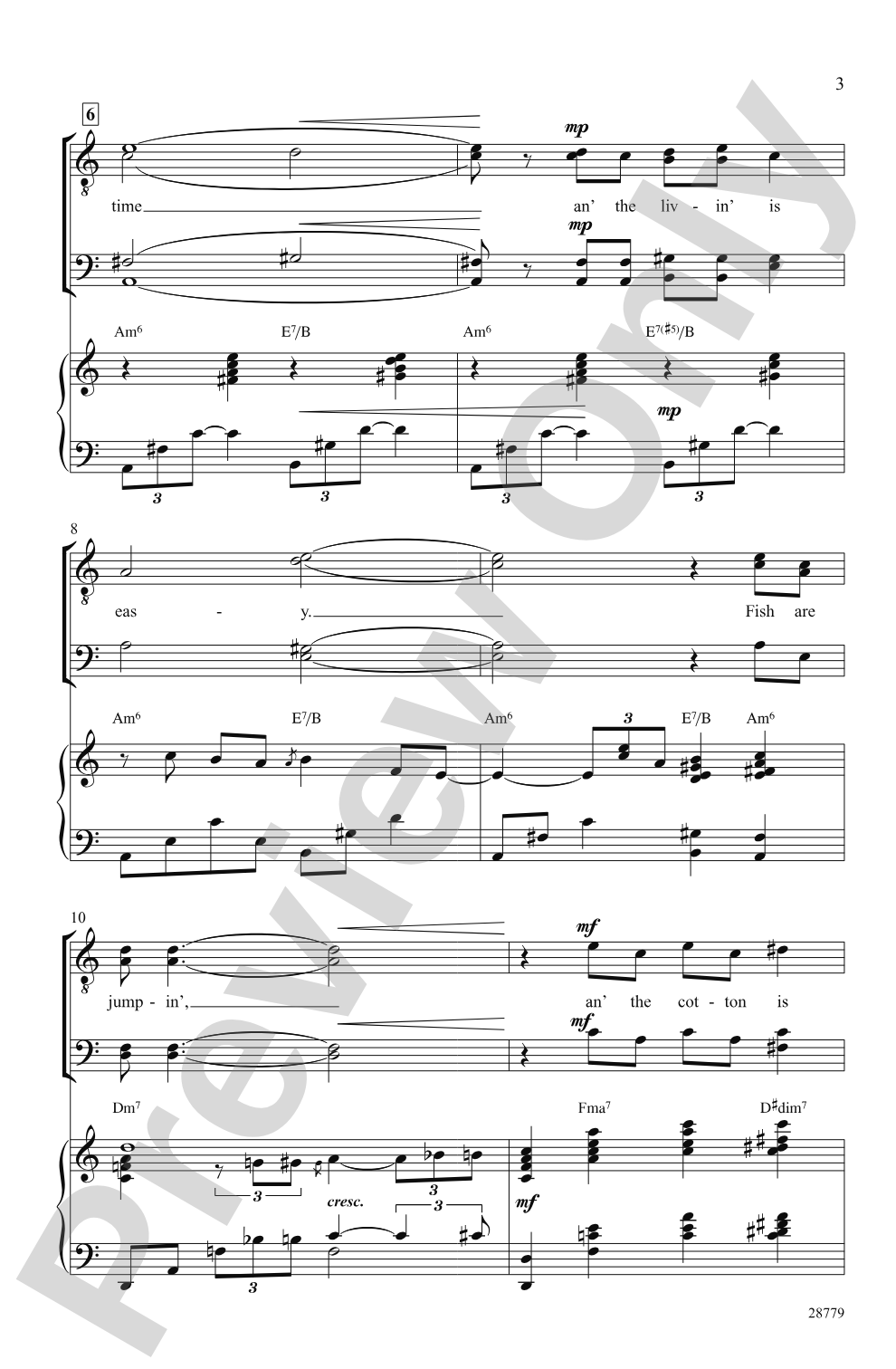 Summertime: TTBB Choral Octavo