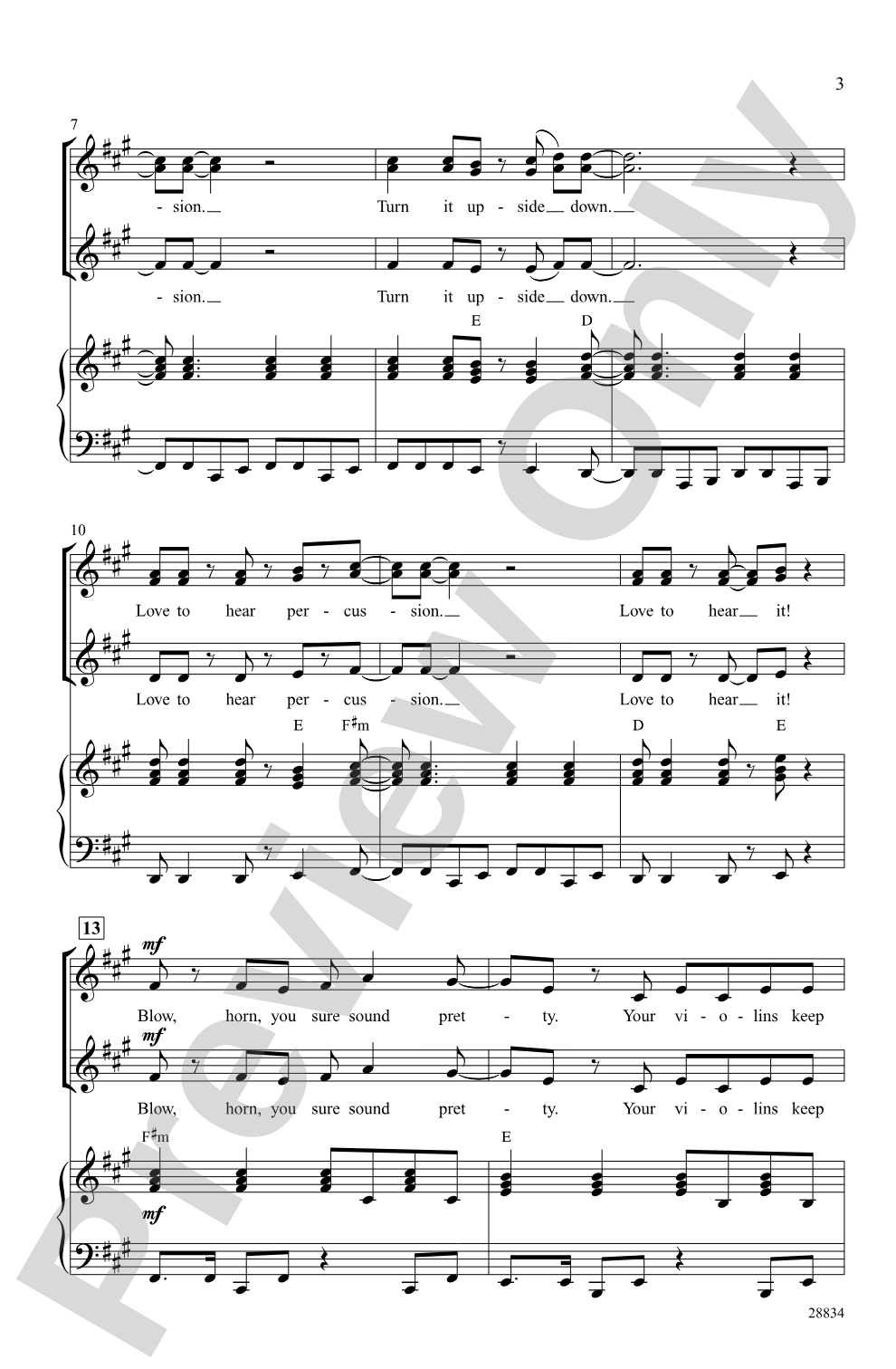 Turn the Beat Around: SSA Choral Octavo