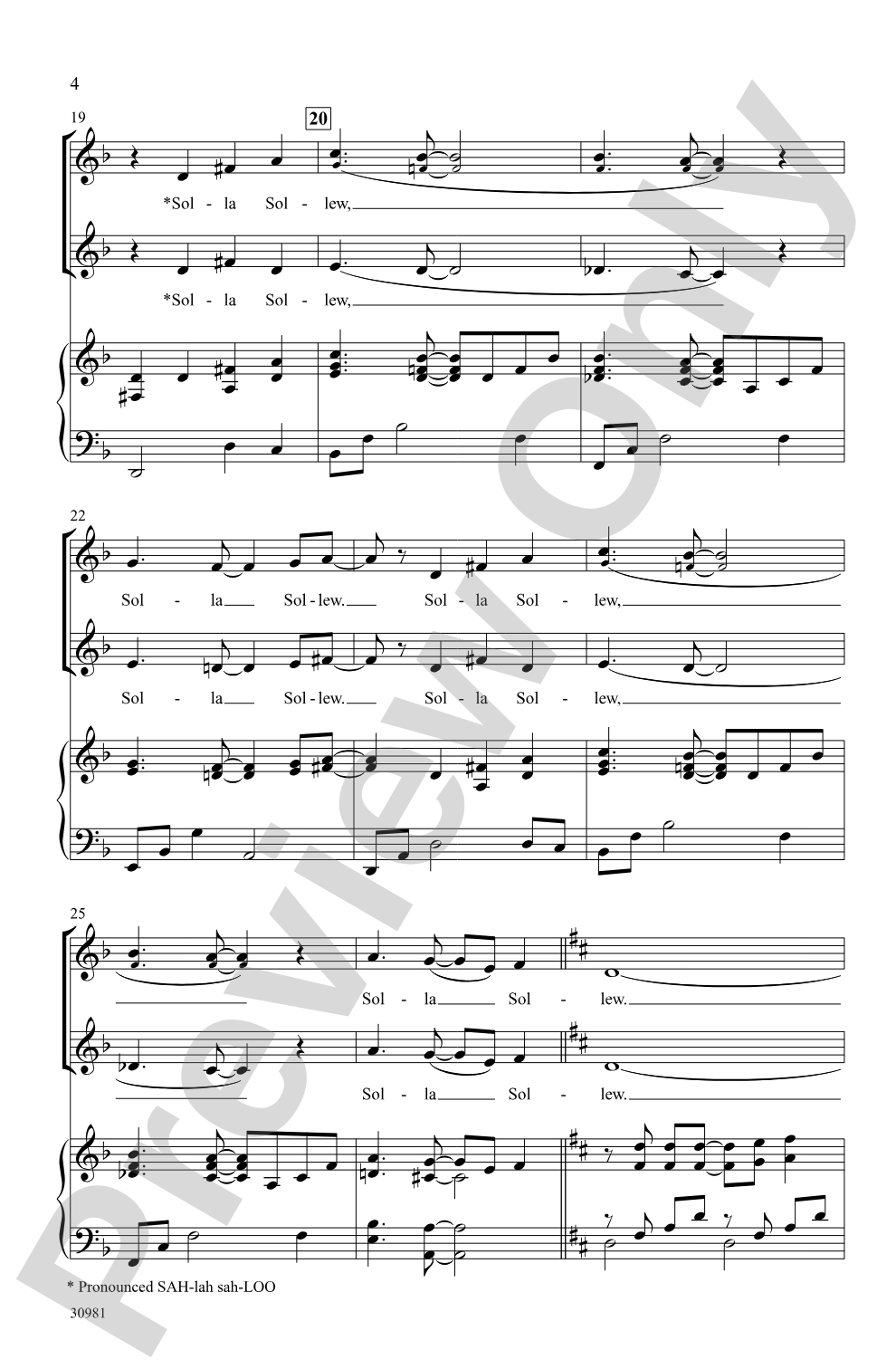 Solla Sollew: 2-Part / SSA Choral Octavo