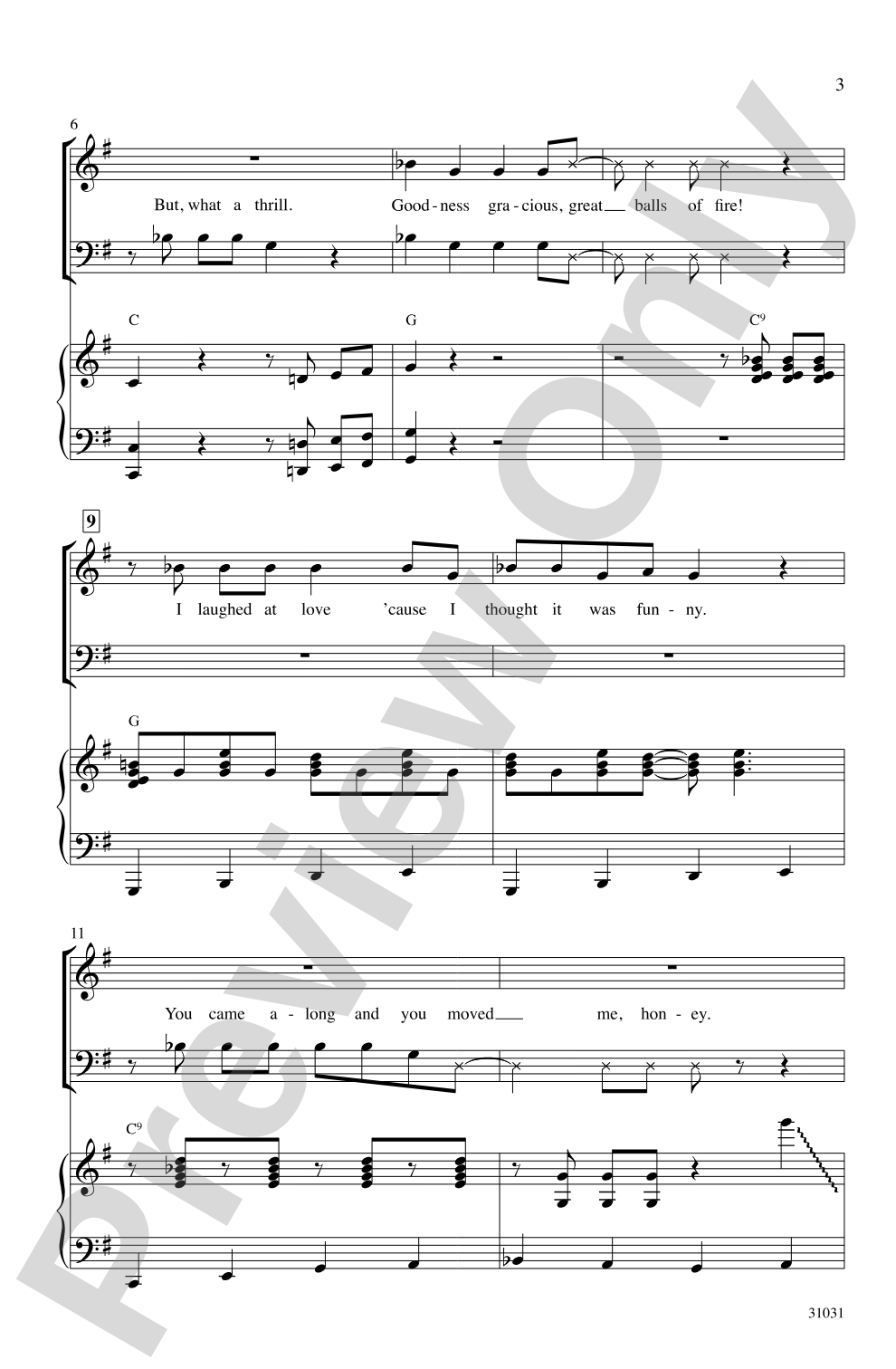 Great Balls of Fire: SATB Choral Octavo