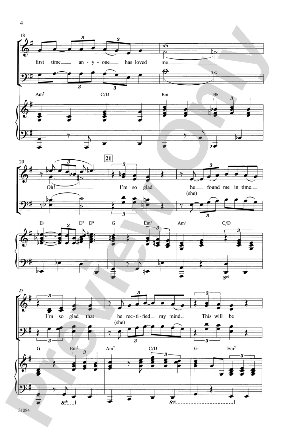This Will Be (An Everlasting Love): SATB Choral Octavo