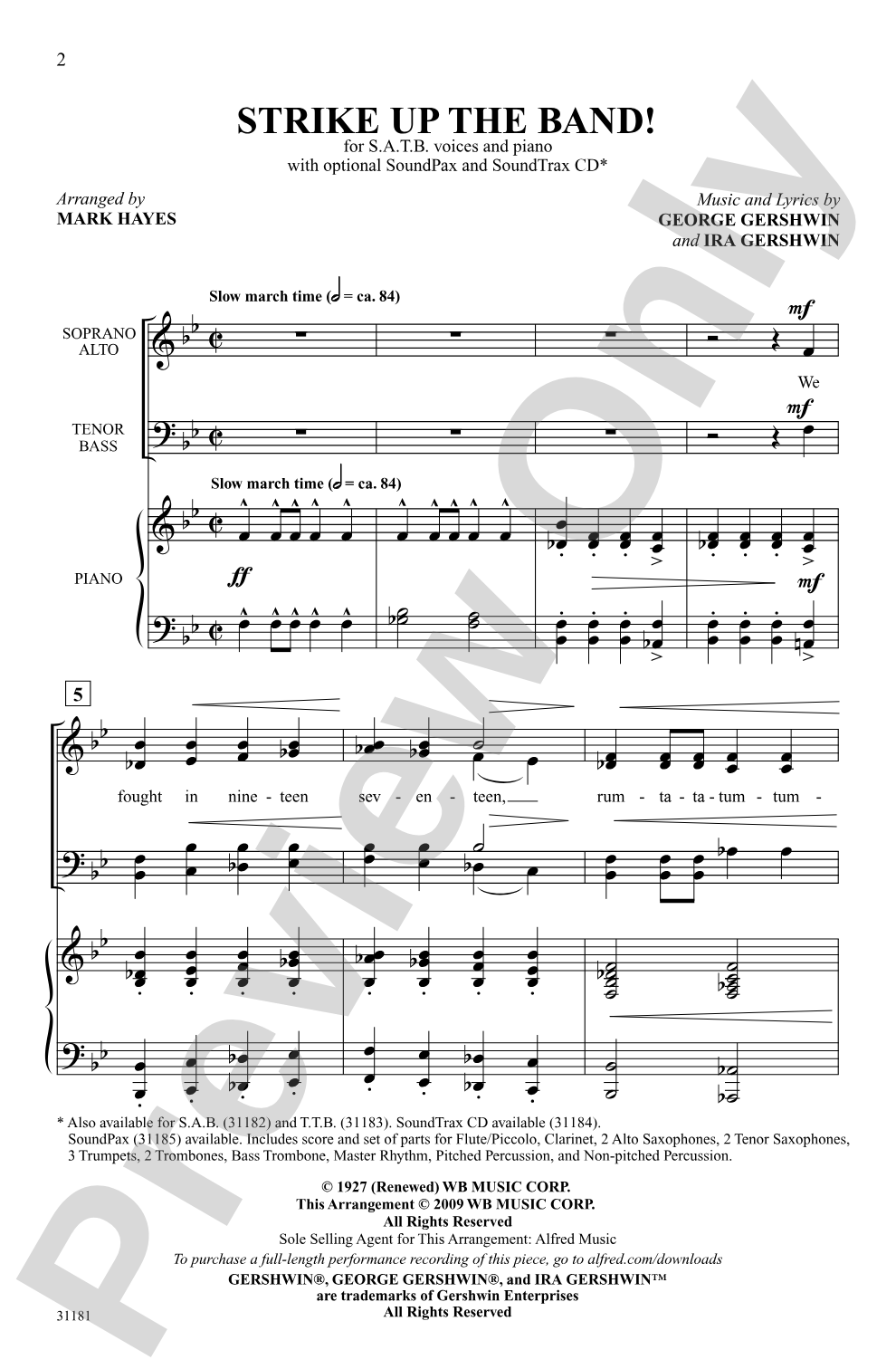 Strike Up the Band!: SATB Choral Octavo